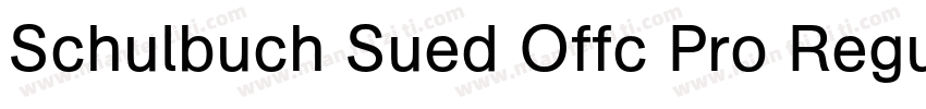 Schulbuch Sued Offc Pro Regular字体转换